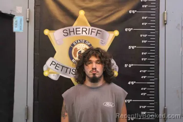 Mugshot of Austin Hensley booked in Pettis County, Missouri on August 7, 2026