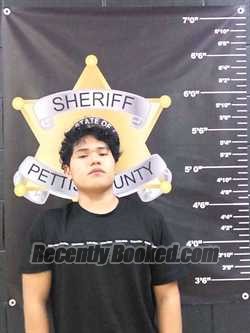 Booking photo from Pettis County, Missouri