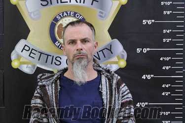 Booking photo from Pettis County, Missouri