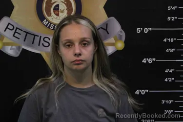 Booking photo from Pettis County, Missouri