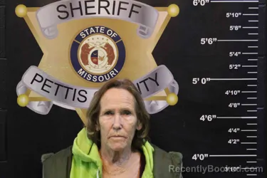 Mugshot of PAMELA BRILL booked in Pettis County, Missouri on April 4, 2026