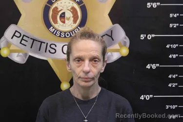 Mugshot of SUSAN KINDLE booked in Pettis County, Missouri on April 24, 2026