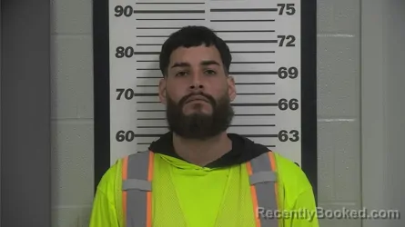 Mugshot of Brandon Lee Rodriguez booked in Platte County, Missouri on August 29, 2026