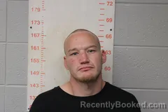 Mugshot of Zachary Ryan Mandrell booked in Polk County, Missouri on October 8, 2026