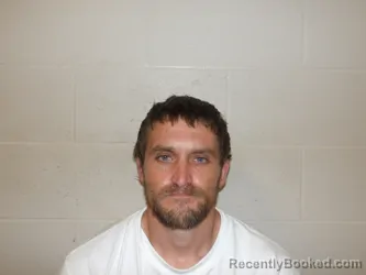 Mugshot of JUSTIN LEE MCBRIDE booked in Pulaski County, Missouri on July 8, 2026