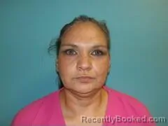 Mugshot of CRYSTAL LYNN ARIAS booked in Aransas County, Texas on April 16, 2026