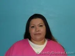 Mugshot of REGINA ELVIRA DIAZ booked in Aransas County, Texas on July 10, 2026