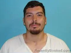Mugshot of AARON MICHAEL SOLIS booked in Aransas County, Texas on July 27, 2026