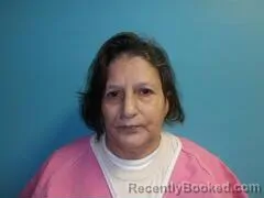 Mugshot of Sanjuana Benavides Martinez booked in Aransas County, Texas on August 16, 2026