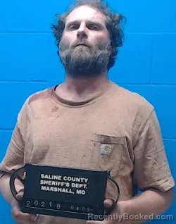 Mugshot of Adam Cunningham Arth booked in Saline County, Missouri on April 5, 2026