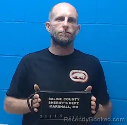 Mugshot of Aaron Graem Morris booked in Saline County, Missouri on April 1, 2026