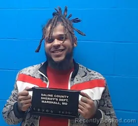 Mugshot of Christian Anthony Crutchfield booked in Saline County, Missouri on April 5, 2026