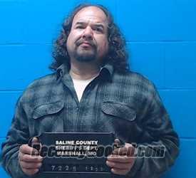 Booking photo from Saline County, Missouri