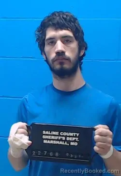 Mugshot of Colby Lee Healey booked in Saline County, Missouri on March 31, 2026