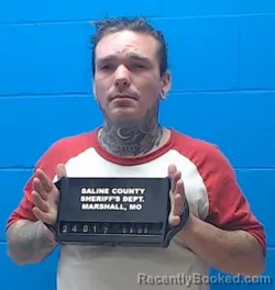 Mugshot of Colton David Thomas Jones booked in Saline County, Missouri on May 5, 2026