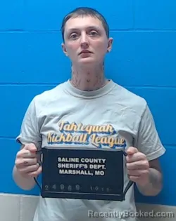 Mugshot of Cheyenne Renee Voelkel booked in Saline County, Missouri on October 15, 2026