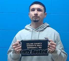 Booking photo from Saline County, Missouri