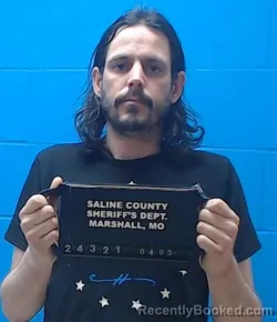 Mugshot of Dylan Jeffery Bakies booked in Saline County, Missouri on April 3, 2026