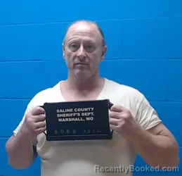 Mugshot of Donald Ray Loggins booked in Saline County, Missouri on October 13, 2026
