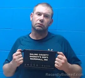 Mugshot of Dino Joe Miller booked in Saline County, Missouri on April 2, 2026