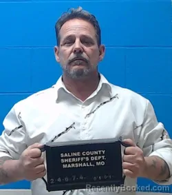 Booking photo from Saline County, Missouri