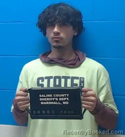 Mugshot of Franklin Linares Morales booked in Saline County, Missouri on October 8, 2026