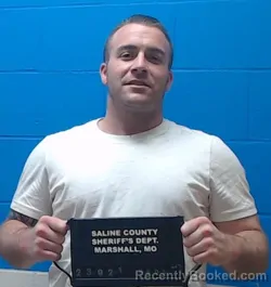 Mugshot of Jacob Wayne Breen booked in Saline County, Missouri on August 3, 2026
