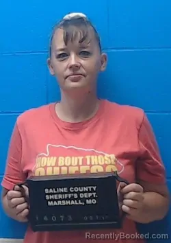 Mugshot of Jodi Ralene Colvard booked in Saline County, Missouri on September 11, 2026