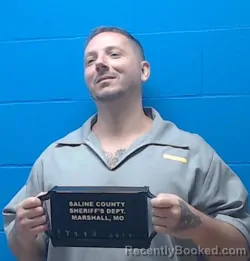 Mugshot of Justin Gregory Loggins booked in Saline County, Missouri on September 11, 2026