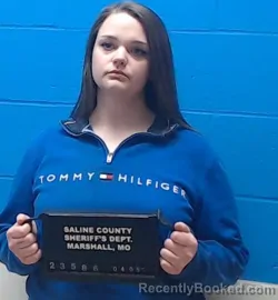 Mugshot of Jadin Lynne Shroyer booked in Saline County, Missouri on April 5, 2026