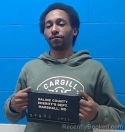 Mugshot of Jeremy Lamont Washington booked in Saline County, Missouri on April 25, 2026