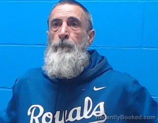 Mugshot of Karl Wayne Carver booked in Saline County, Missouri on April 21, 2026