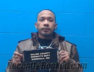 Booking photo from Saline County, Missouri
