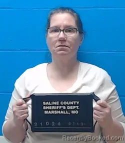 Mugshot of Michelle Renee Bailey booked in Saline County, Missouri on July 13, 2026