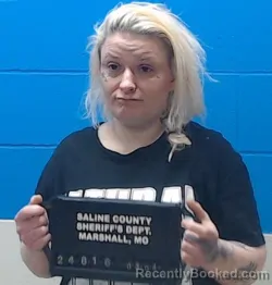 Mugshot of Morgan Nicole Miller booked in Saline County, Missouri on May 4, 2026