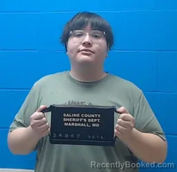 Mugshot of Oscar Alexander Linares booked in Saline County, Missouri on August 19, 2026