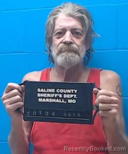 Mugshot of Ralph Oscar Cranmer booked in Saline County, Missouri on September 19, 2026
