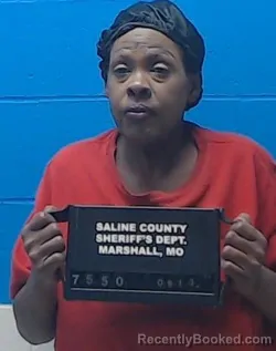 Mugshot of Robette Antoinette Jones booked in Saline County, Missouri on September 13, 2026