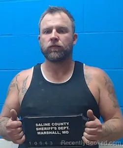 Mugshot of Shaun Michael Stice booked in Saline County, Missouri on April 24, 2026