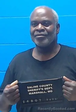 Mugshot of Willie Clarence Thomas booked in Saline County, Missouri on April 28, 2026