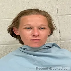 Mugshot of Taylor Beth Halencak booked in Archer County, Texas on October 13, 2026
