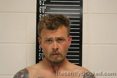 Mugshot of Garrett Lee Blanton booked in Stone County, Missouri on April 29, 2026