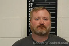 Mugshot of Ryan Marshall Thrush booked in Stone County, Missouri on July 13, 2026