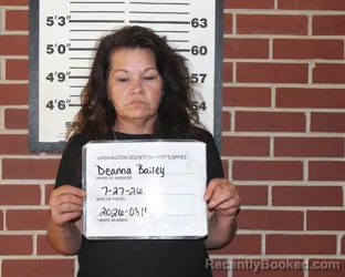 Mugshot of DEANNA ELIZABETH BAILEY booked in Washington County, Missouri on July 27, 2026