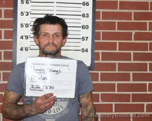 Mugshot of DONALD WAYNE SKAGGS booked in Washington County, Missouri on June 22, 2026