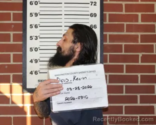 Mugshot of KEVIN MICHAEL DICUS booked in Washington County, Missouri on March 28, 2026