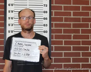 Mugshot of JESSE LEE CROSS booked in Washington County, Missouri on March 31, 2026