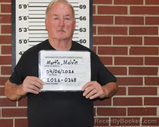 Mugshot of MELVIN G MARTIN booked in Washington County, Missouri on April 6, 2026