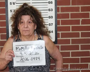 Mugshot of Michelle Mcmillin booked in Washington County, Missouri on September 4, 2026