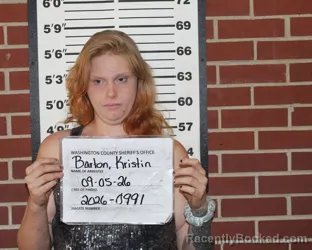 Mugshot of Kristin Linda Barton booked in Washington County, Missouri on September 5, 2026
